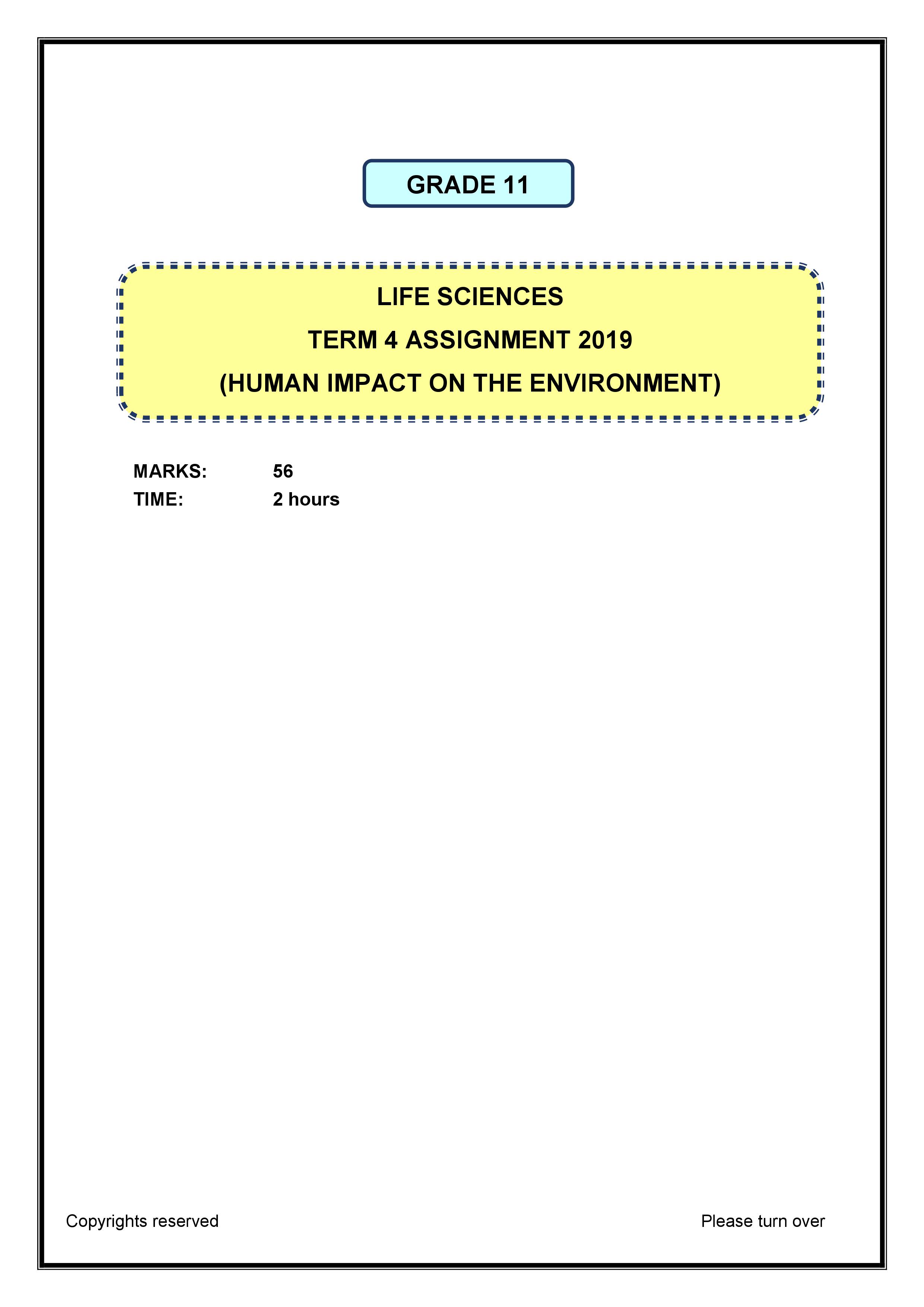 life science grade 11 assignment term 2 pdf